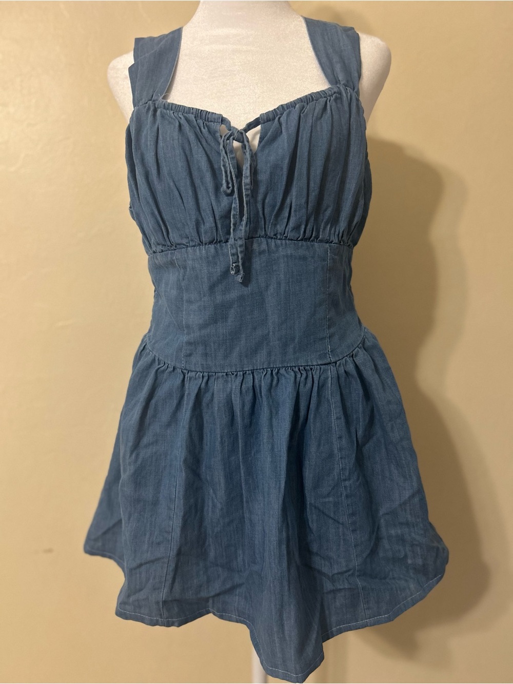Vintage America Blue Chambray Sundress